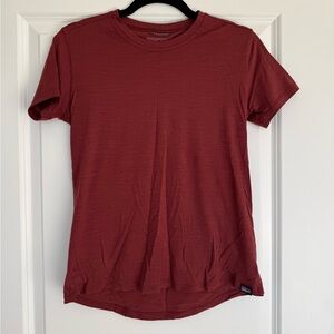 Patagonia Women's Capilene Cool Merino Blend T-Shirt in Red size Small